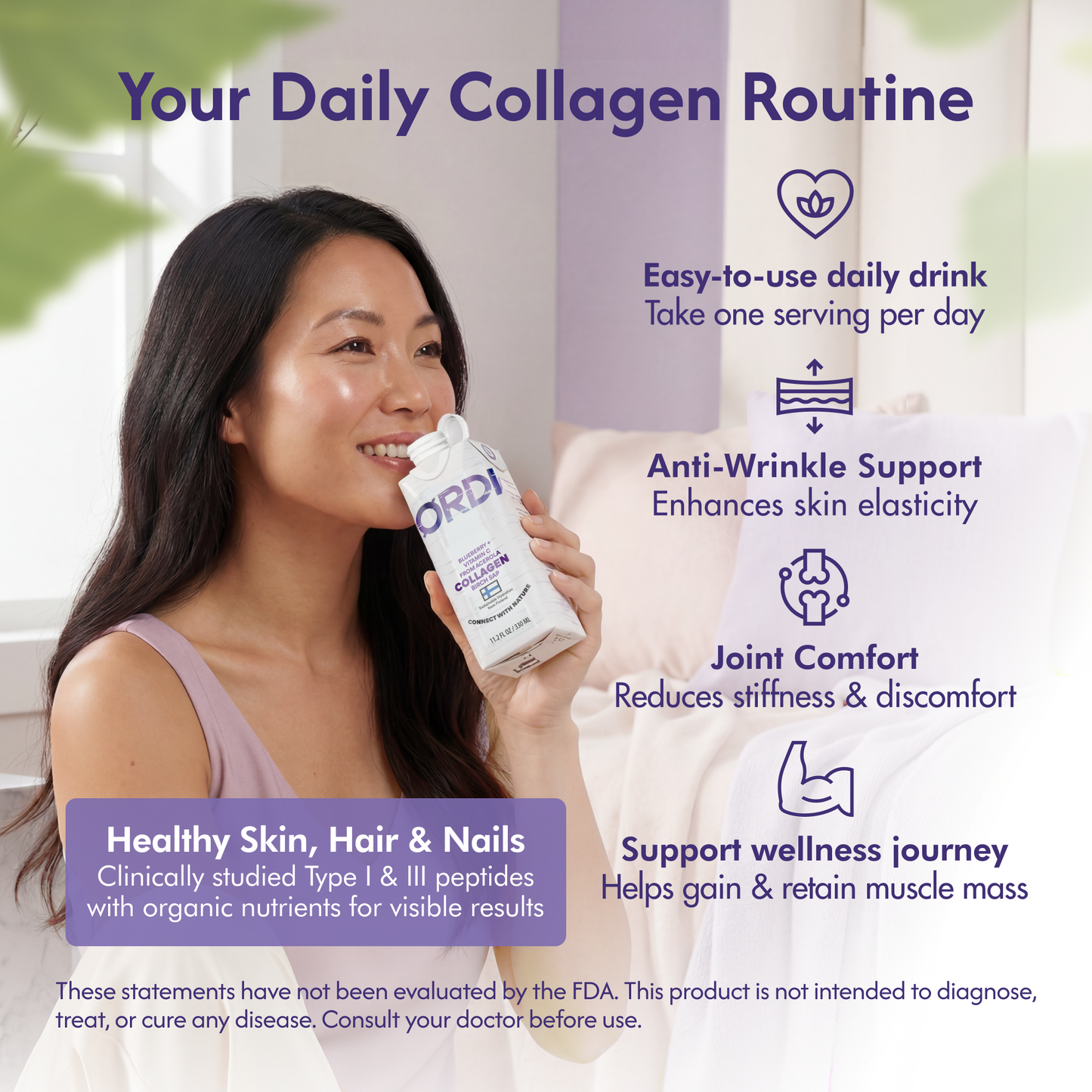 
                  
                    Collagen peptide - Organic birch sap, wild Blueberry and Vitamin C, 10 grams Collagen Peptide | 12 pack
                  
                